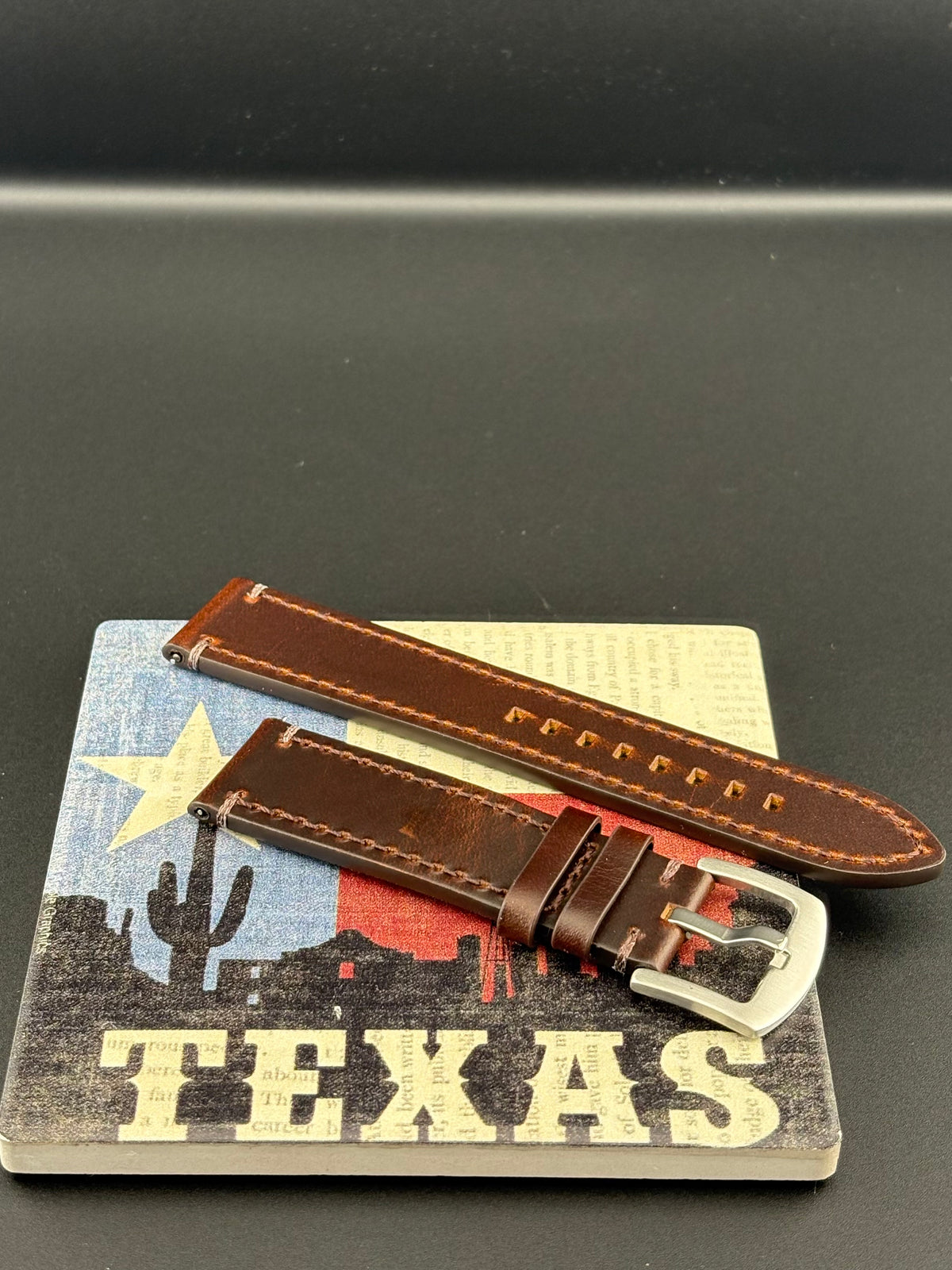 Premium Brown 22mm QC Leather Strap