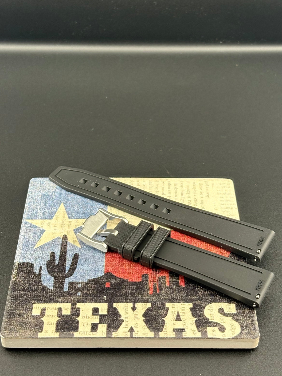 Premium Black 20mm QC FKM Strap
