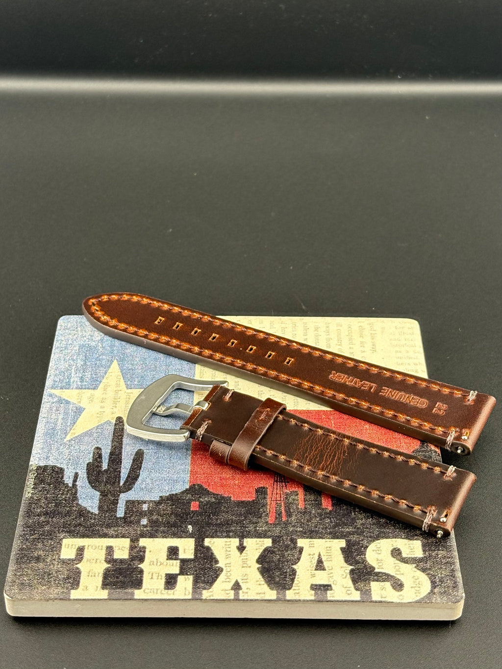 Premium Brown 22mm QC Leather Strap